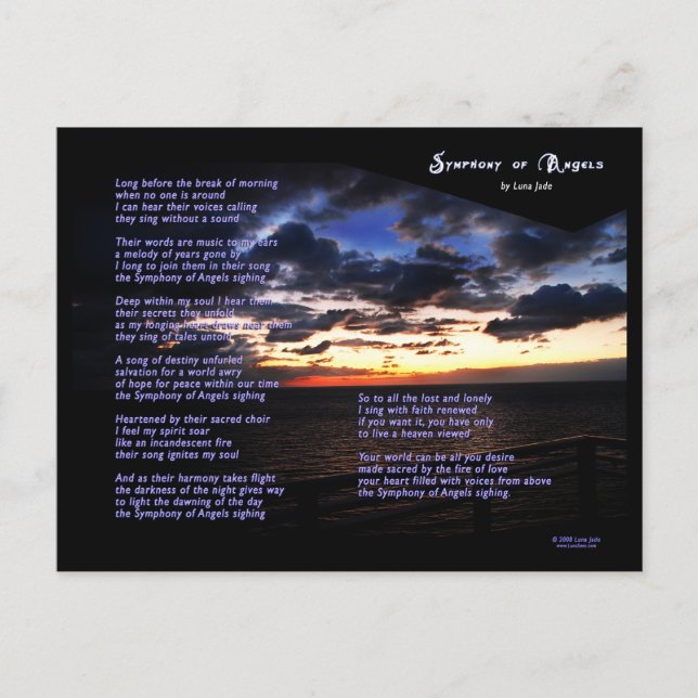 Symphony of Angels Postcard (Front)