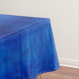 Symphony of deep blue shades pattern tablecloth
