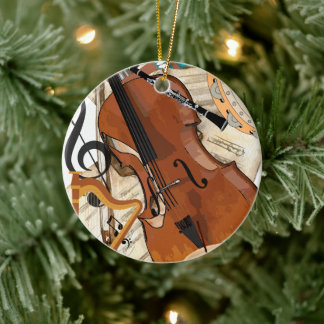 Symphony of Instruments Ceramic Ornament