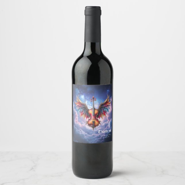 Symphony of the Moonlit Skies. Wine Label (Front)