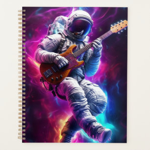 Symphony of the Void Neon Cyberpunk Astronaut Planner