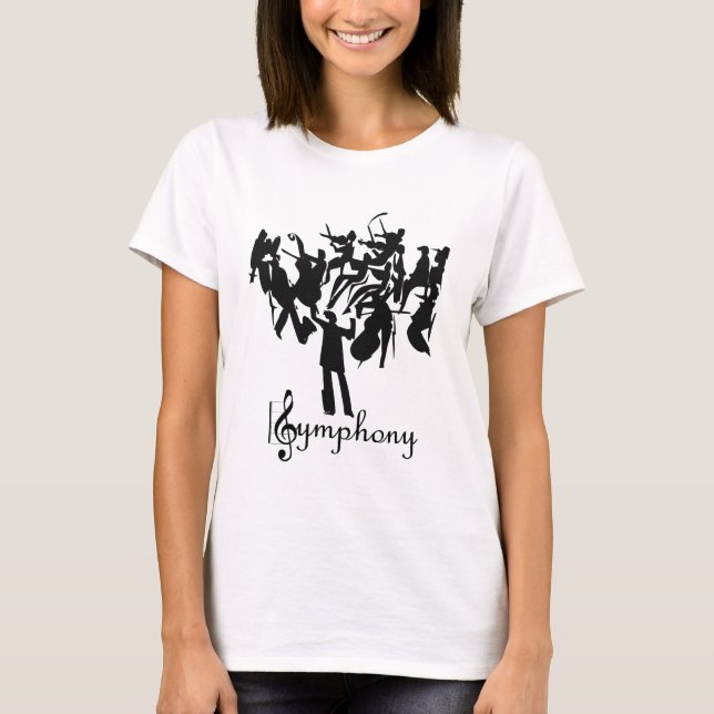 SYMPHONY orchestra  in a stylized design T-Shirt (Front)