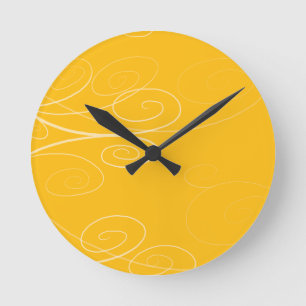 Symphony Swirl Round Clock
