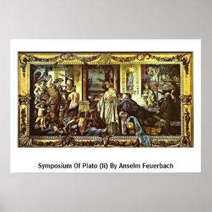 Symposium Of Plato (Ii) By Anselm Feuerbach Poster
