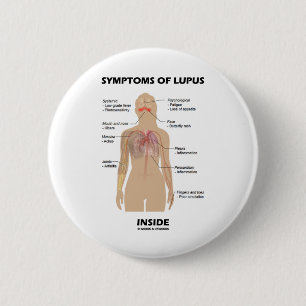 Symptoms Of Lupus Inside (Autoimmune Disorder) 2 Inch Round Button