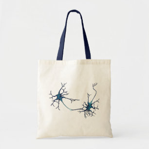 Synapse Between Neurons, Neuroscience Neuron Tote Bag