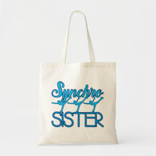 Synchro Sister Synchronized Skating Ice Skater Tote Bag