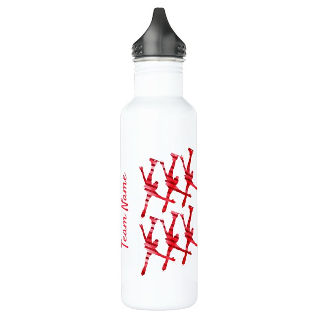 Synchro team water bottle arabesque red (Left)