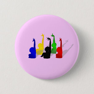 Synchronised swimming Synchronised swimmers 2 Inch Round Button