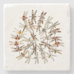 Synchronized Dragonflies Coaster