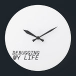 Synchronized Execution Minimalist Large Clock<br><div class="desc">Monitor the duration of your optimization sprints. This high-contrast clock removes distractions,  allowing for precise time-tracking during critical manual overrides.</div>