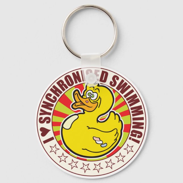 Synchronized Love Duck Keychain (Front)