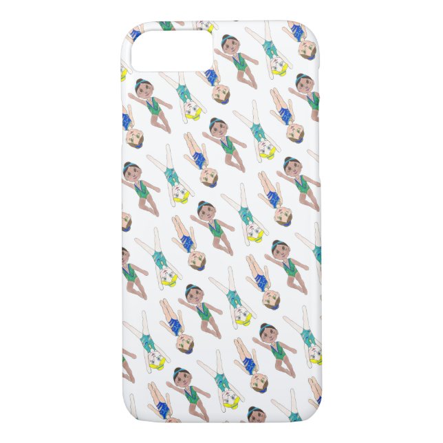 Synchronized Swimmer Girls Swim Team Synchro Case-Mate iPhone Case (Back)