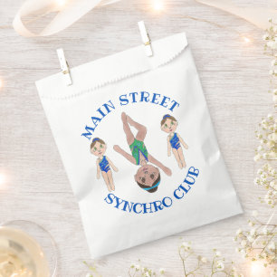 Synchronized Swimmer Girls Synchro Swimming Sports Favour Bag