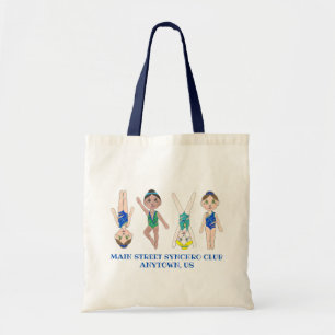 Synchronized Swimmer Girls Synchro Swimming Sports Tote Bag