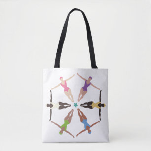 Synchronized Swimmers Tote Bag