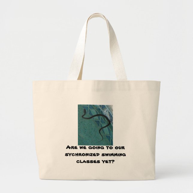 Synchronized Swimming Anyone? Large Tote Bag (Front)
