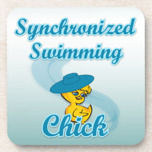 Synchronized Swimming Chick #3 Coaster