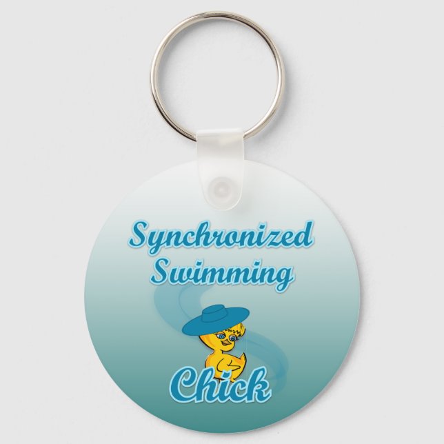 Synchronized Swimming Chick #3 Keychain (Front)