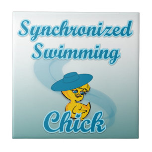 Synchronized Swimming Chick #3 Tile