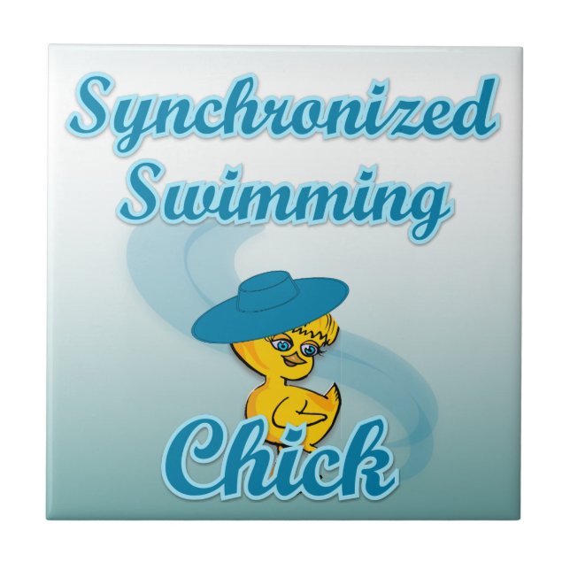 Synchronized Swimming Chick #3 Tile (Front)