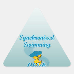 Synchronized Swimming Chick #3 Triangle Sticker