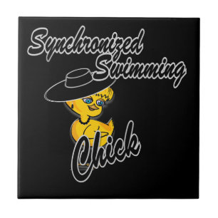 Synchronized Swimming Chick #4 Tile