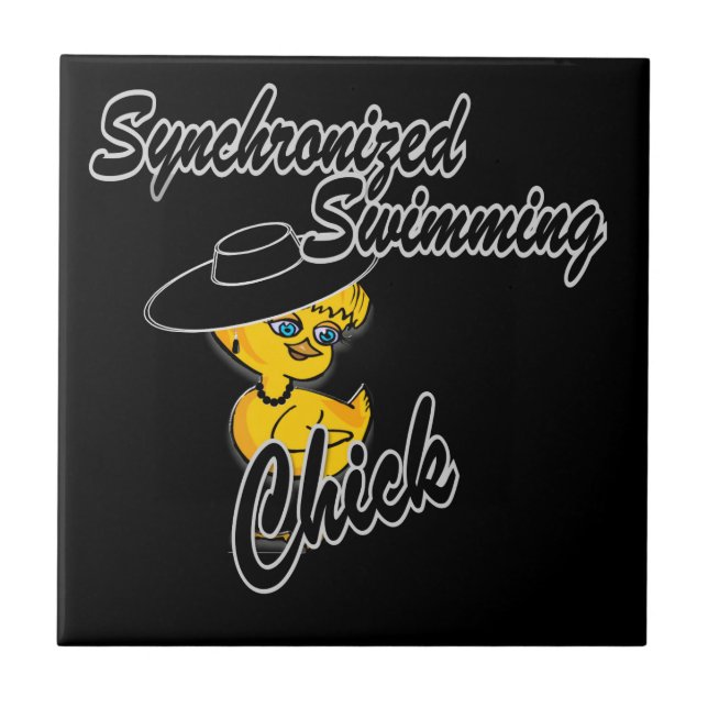 Synchronized Swimming Chick #4 Tile (Front)