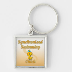 Synchronized Swimming Chick Keychain