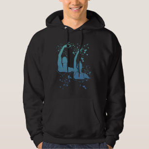 Synchronized Swimming Colorsplash Team Artistic Sw Hoodie