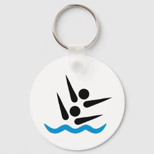 Synchronized swimming keychain