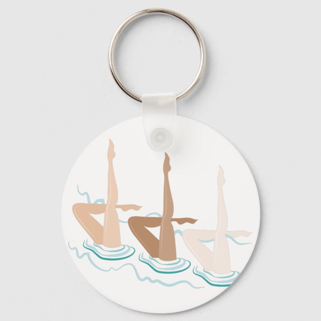 Synchronized Swimming Keychain (Front)