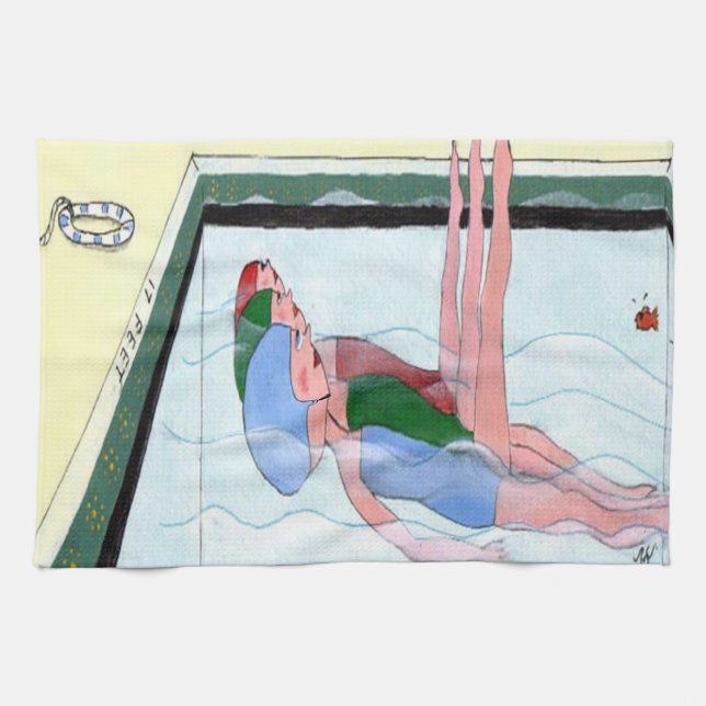 Synchronized Swimming Kitchen Towel (Horizontal)