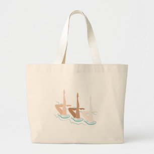 Synchronized Swimming Large Tote Bag