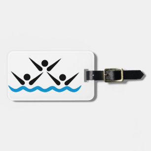 Synchronized swimming luggage tag