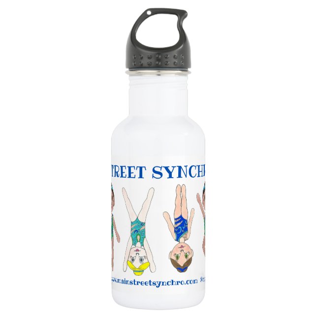 Synchronized Swimming Swim Team Pool Coach Club 532 Ml Water Bottle (Front)