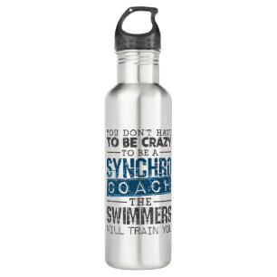 Synchronized Swimming Synchro Coach Crazy 710 Ml Water Bottle