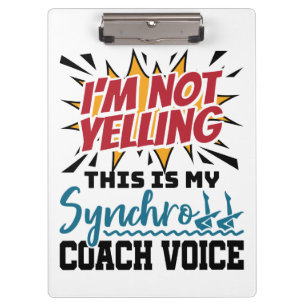 Synchronized Swimming Synchro Coach Voice Clipboard
