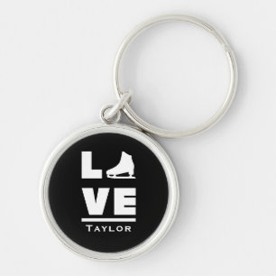Synchronous Love And Live Figure Skating Keychain