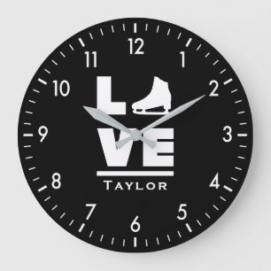 Synchronous Love And Live Figure Skating Large Clock