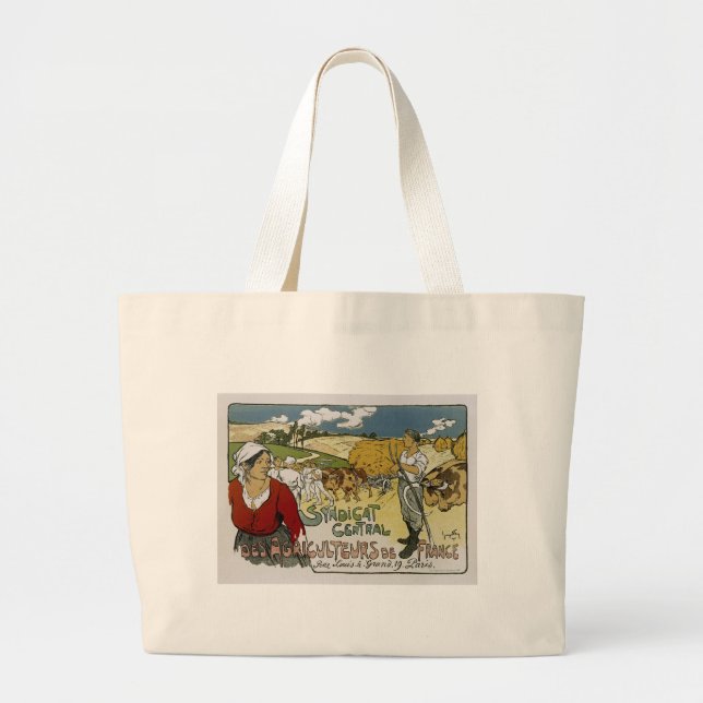 Syndicat Central Des Agricultures de France Large Tote Bag (Front)