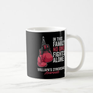 Syndrome Awareness Month Gloves Burgundy Ribbon Coffee Mug