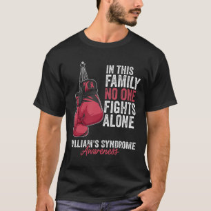Syndrome Awareness Month Gloves Burgundy Ribbon T-Shirt