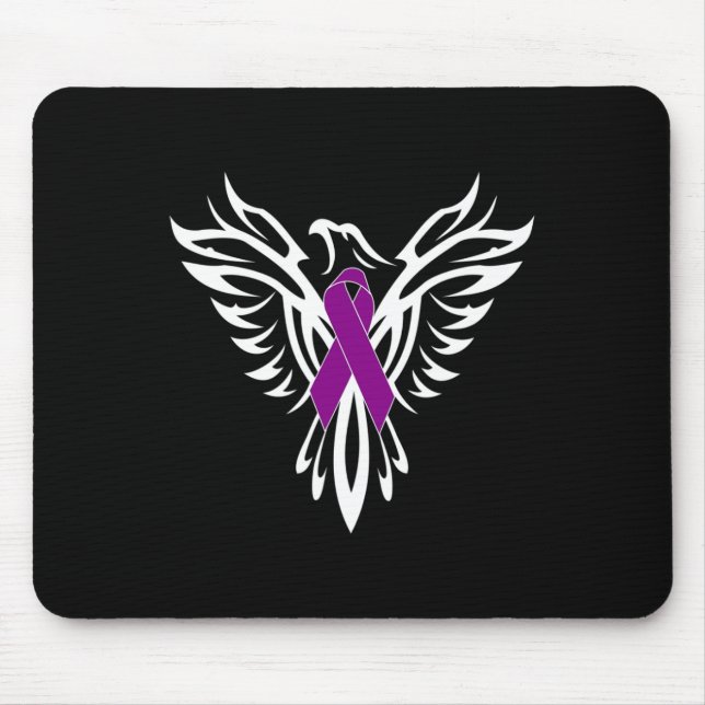 Syndrome Awareness Purple Ribbon1  Mouse Pad (Front)