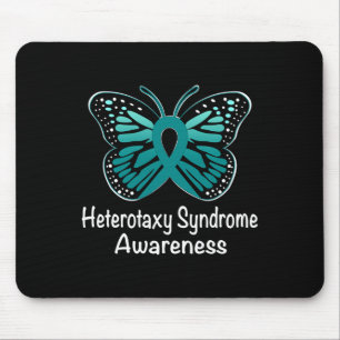 Syndrome Awareness Warrior Support Teal Ribbon Mouse Pad