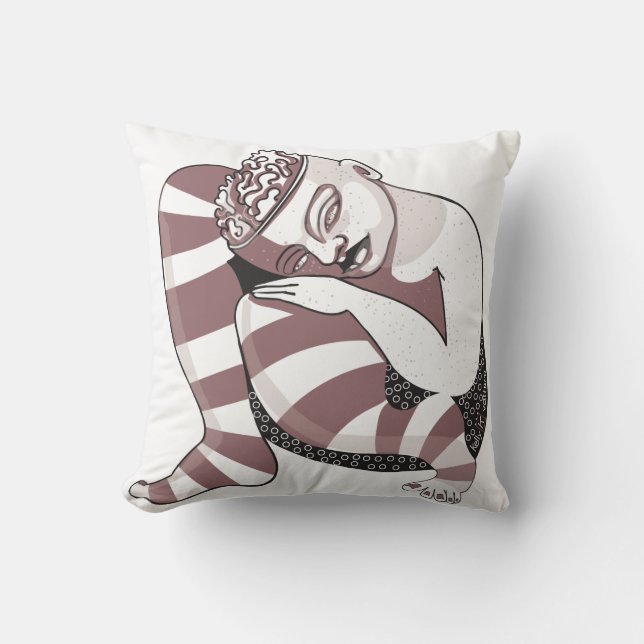 synesthesia 2025 throw pillow (Front)
