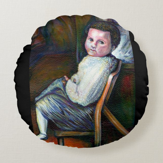 Synesthesia Round Pillow (Front)