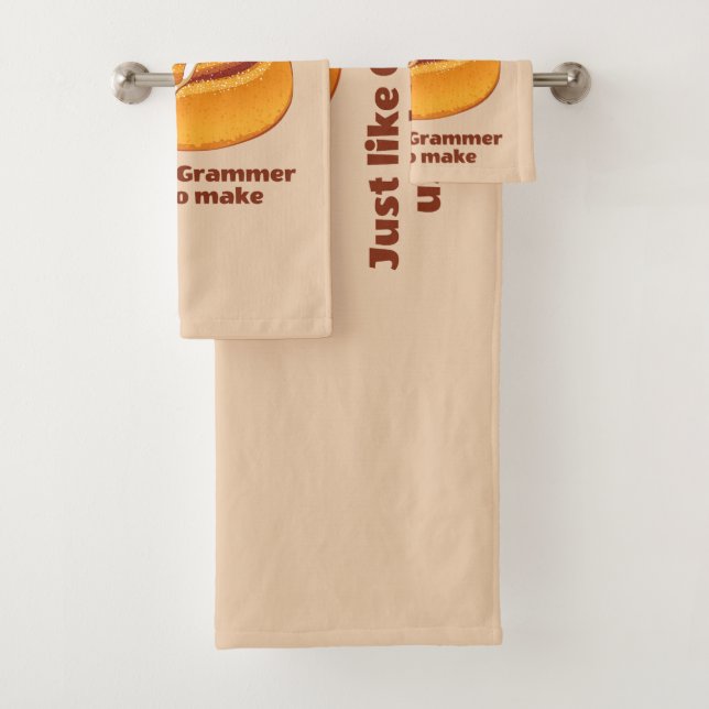 Synonym Rolls Just Like Grammer Used To Make Bath Towel Set (Insitu)