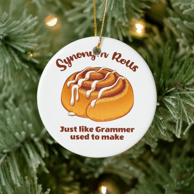 Synonym Rolls Just Like Grammer Used To Make Ceramic Ornament (Tree)
