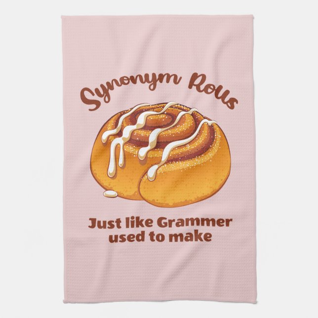 Synonym Rolls Just Like Grammer Used To Make Kitchen Towel (Vertical)